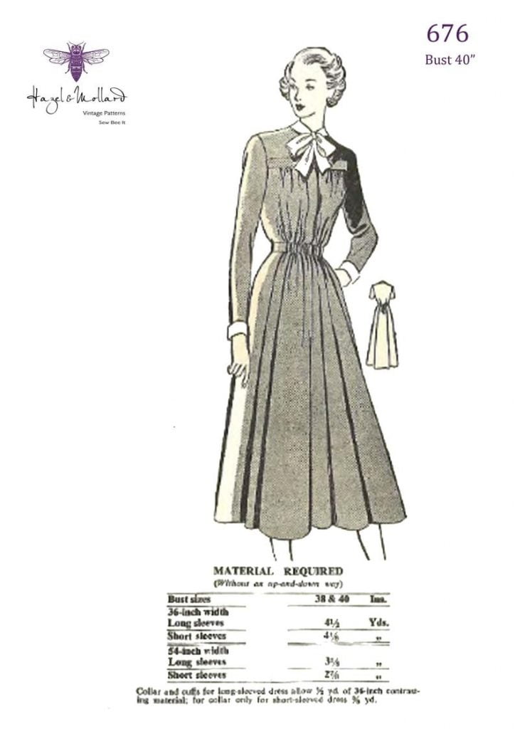 Vintage 1940's Sewing Pattern: Misses' Maternity Dress image 0