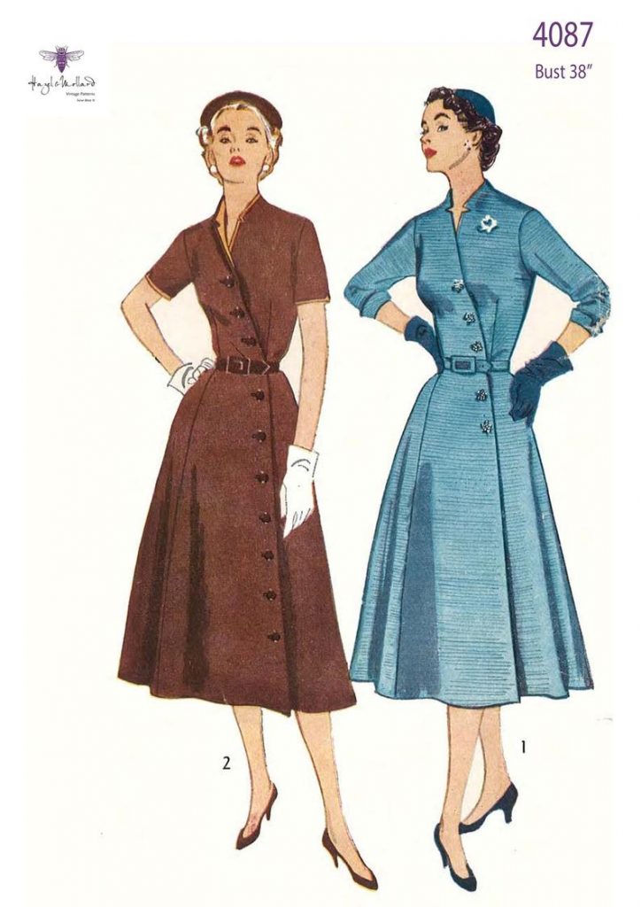 Vintage 1950's Sewing Pattern: Women's Front Diagonal image 0