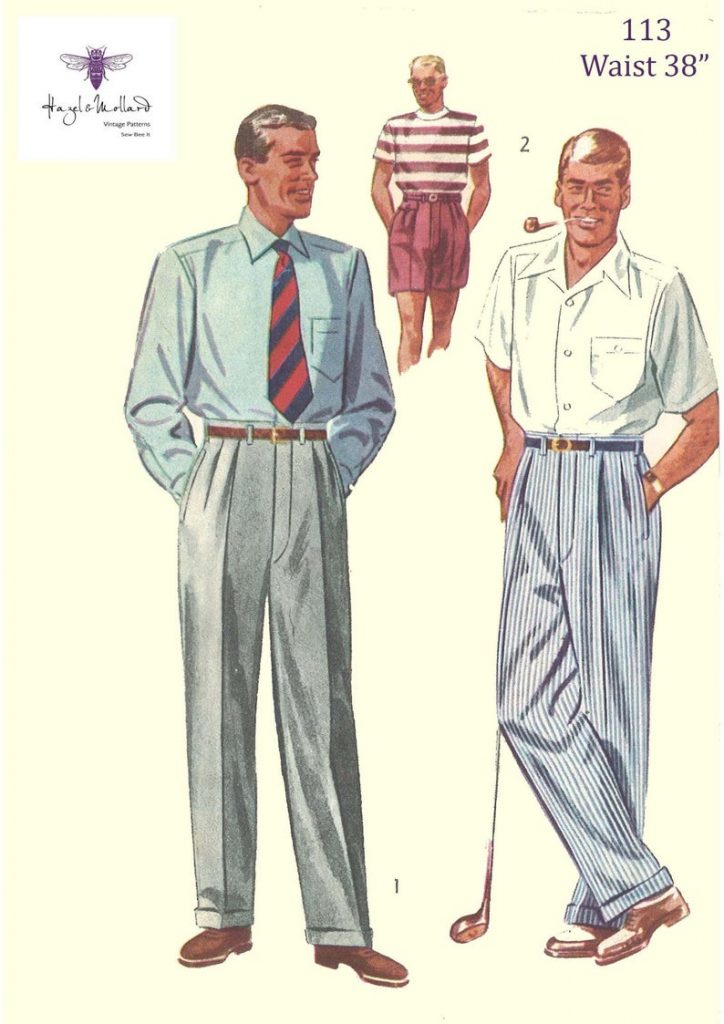 Vintage 1950's Sewing Pattern: Men's Slacks Pants image 0