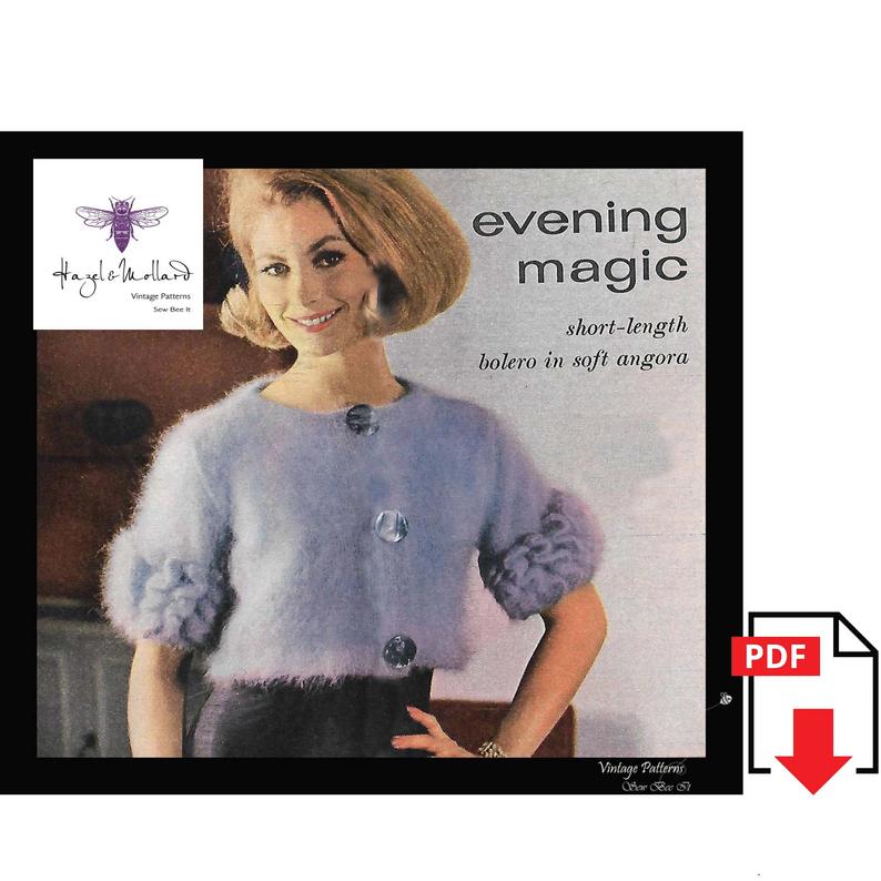 1950's Knitting Pattern Evening Magic Women's Angora image 0
