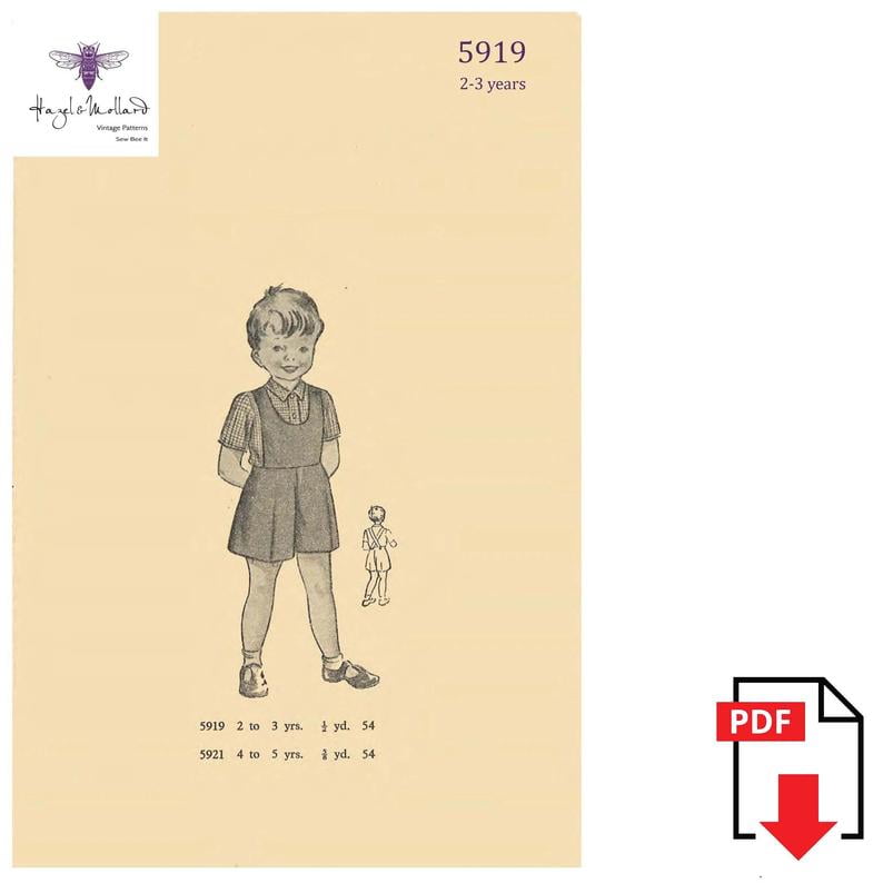 Vintage 1950's Sewing Pattern: Little Boys Shorts image 0