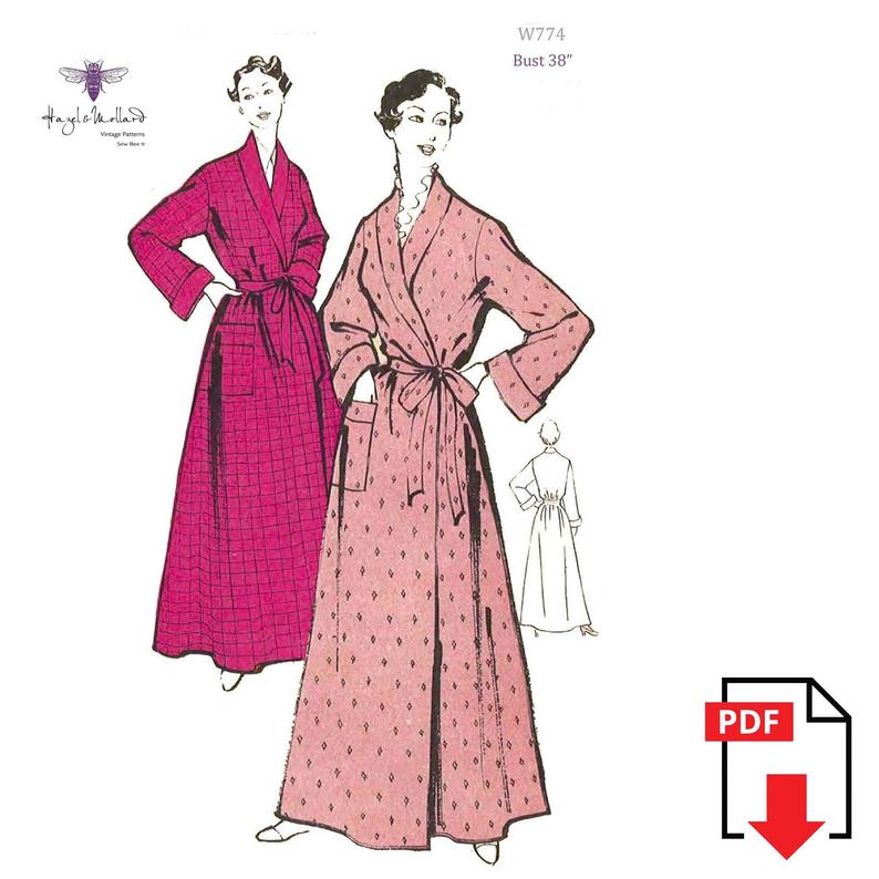 1950's Vintage Sewing Pattern: Women's Dressing Gown image 0