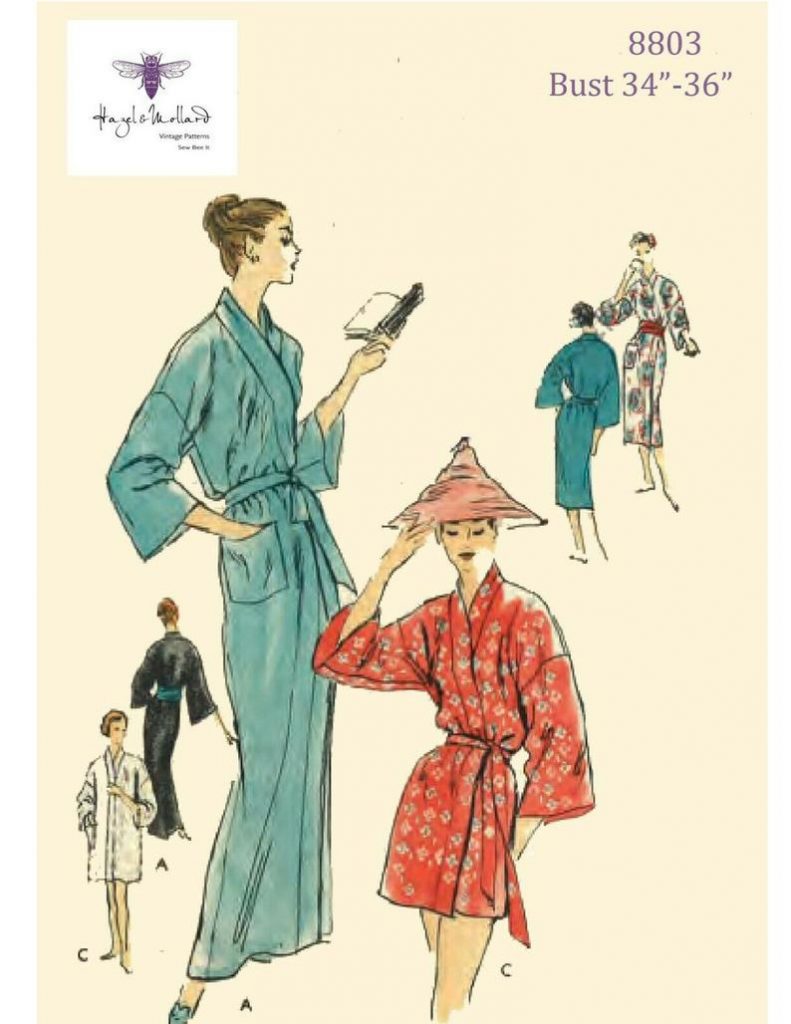 Vintage 1950's Sewing Pattern Wraparound Robe Dressing image 0