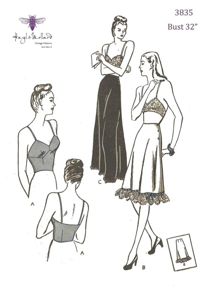 Vintage 1940's Sewing Pattern Women's Bra and image 0