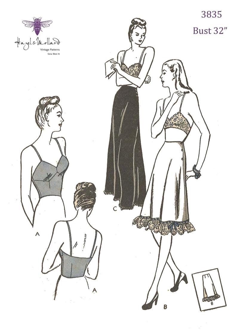 Vintage 1940's Sewing Pattern Women's Bra and image 0