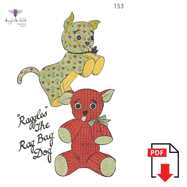 Vintage 1940's Sewing Pattern: Make-Do-And-Mend Raggles image 0