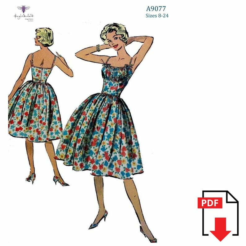 Vintage 1950's 50s Sewing Pattern: Rockabilly  Marilyn image 0