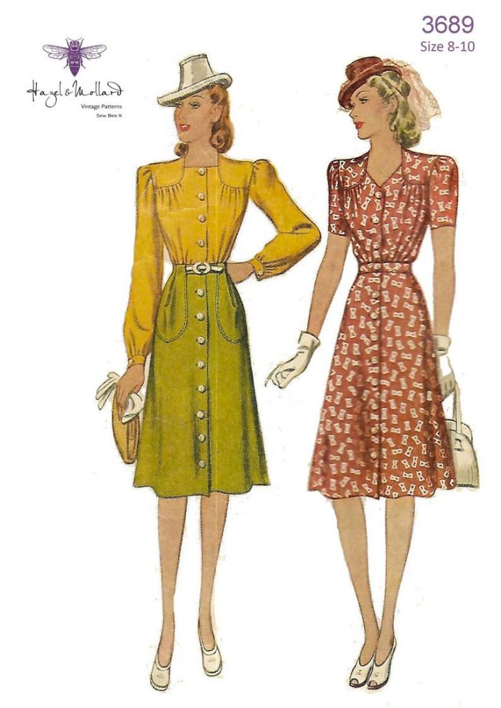 Vintage 1940's Sewing Pattern: Two Piece Dress  Blouse & image 0