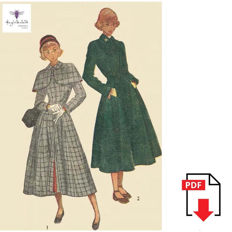 Vintage Inspired  1940's Sewing Pattern WW11 Fitted & image 0