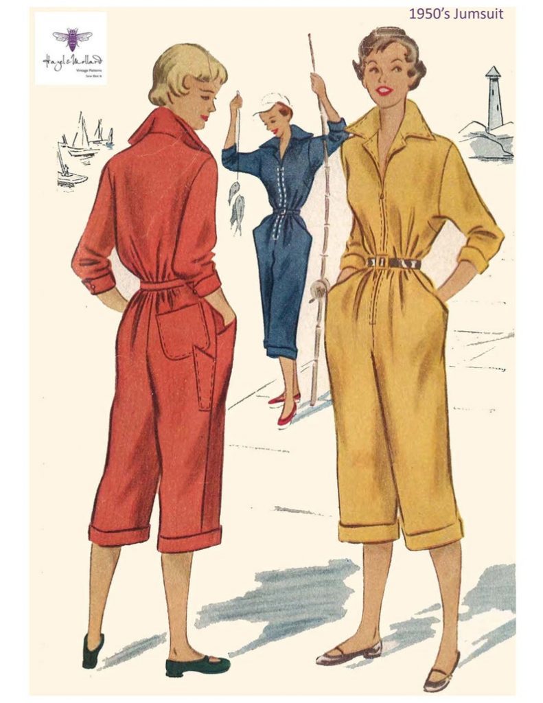 Vintage 1950's Sewing Pattern Pedal Pushers Slacks image 0