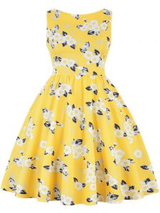 Swing Dresses Retro Pattern Sleeveless Dress