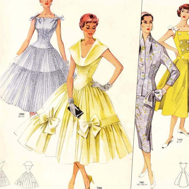 PDFs of 50s sewing pattern catalogs  Neue Modelle image 0
