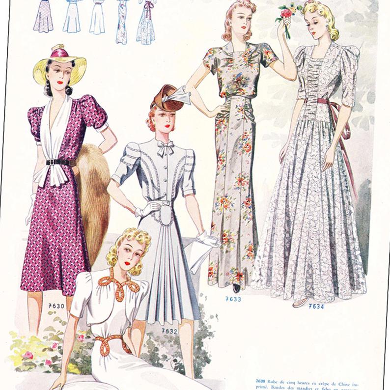 PDFs of 40s Summer French sewing pattern catalog  Iris  image 0