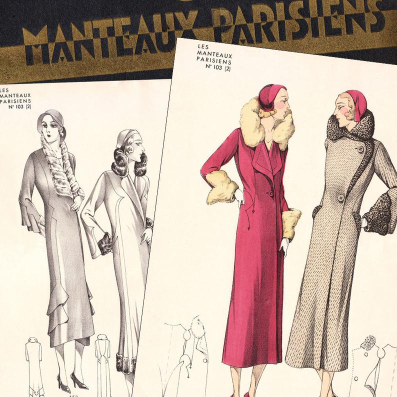 PDF of 30s fashions  couture sewing pattern catalog  image 0