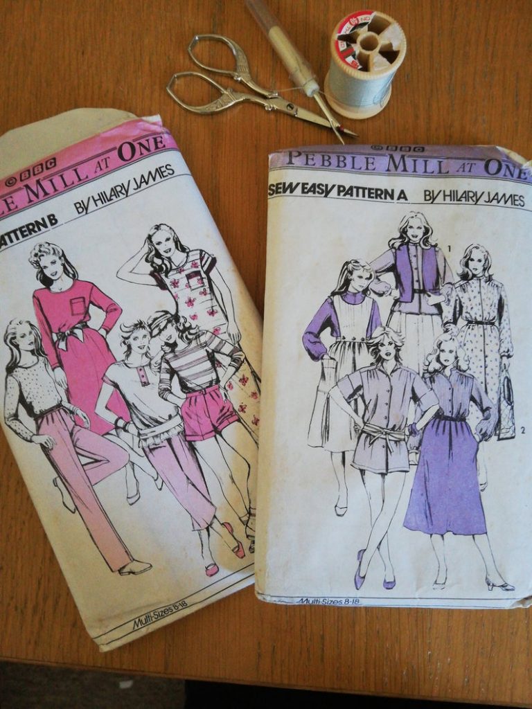 Two BBC Pebble Mill at One UK TV Hilary James 1983 rare sewing image 0