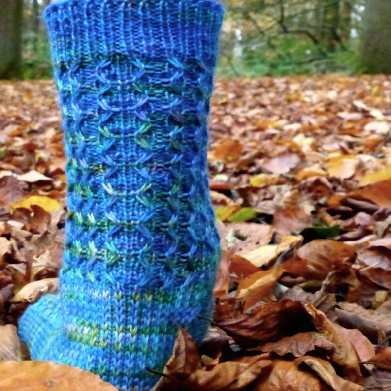 OGOPOGO  sock knitting pattern  toe-up and perfect for image 0