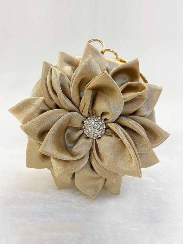 Flower Clutch Purse Design in Fashion Round Clutches Dress Favor Party Bag