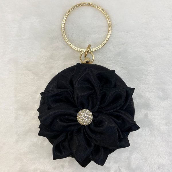 Flower Clutch Purse Design in Fashion Round Clutches Dress Favor Party Bag