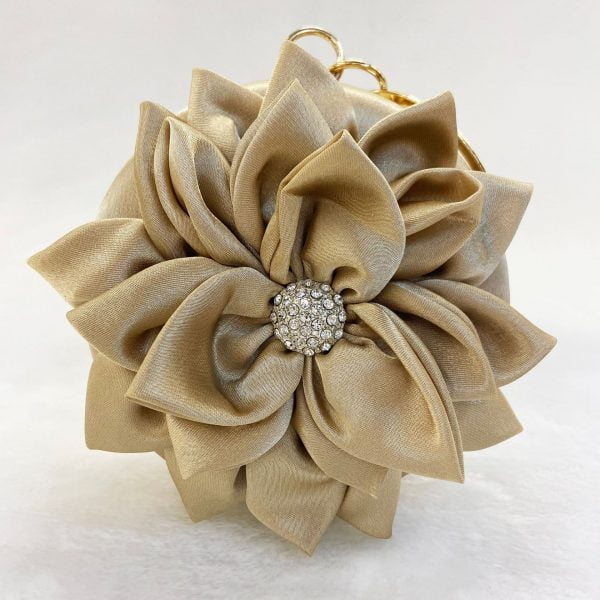 Flower Clutch Purse Design in Fashion Round Clutches Dress Favor Party Bag