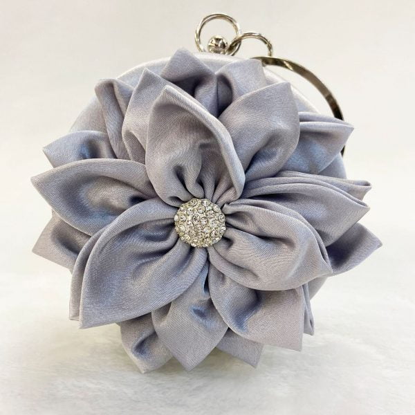 Flower Clutch Purse Design in Fashion Round Clutches Dress Favor Party Bag
