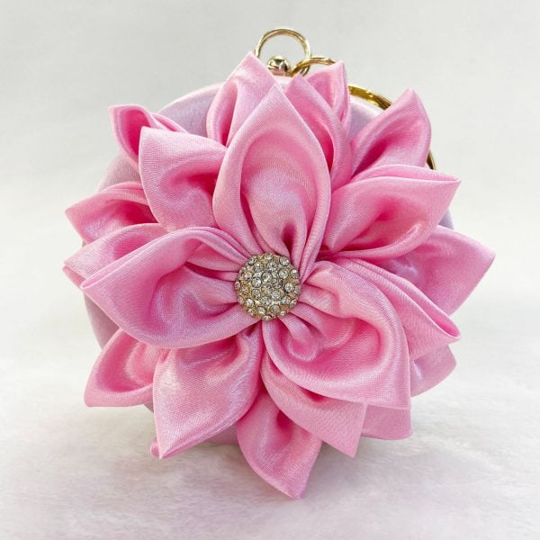 Flower Clutch Purse Design in Fashion Round Clutches Dress Favor Party Bag