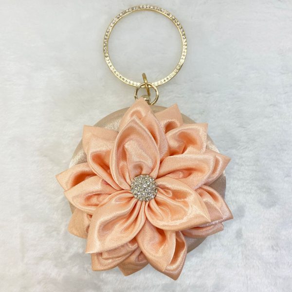 Flower Clutch Purse Design in Fashion Round Clutches Dress Favor Party Bag