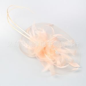 Women Hats Jockey Club Banquets Bridal Mesh Party Prom Feathers Headdress
