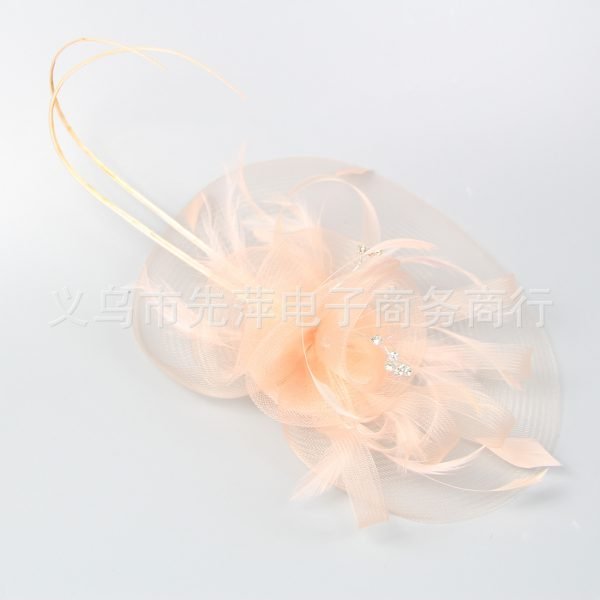 Women Hats Jockey Club Banquets Bridal Mesh Party Prom Feathers Headdress
