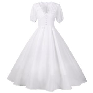Women's Dress Audrey Hepburn Single Breasted Patchwork Solid Color Maxi Dress