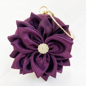 Flower Clutch Purse Design in Fashion Round Clutches Dress Favor Party Bag