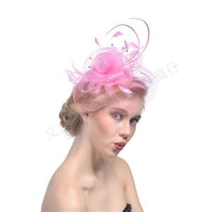 Women Hats Jockey Club Banquets Bridal Mesh Party Prom Feathers Headdress
