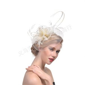 Women Hats Jockey Club Banquets Bridal Mesh Party Prom Feathers Headdress