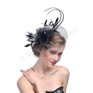 Women Hats Jockey Club Banquets Bridal Mesh Party Prom Feathers Headdress