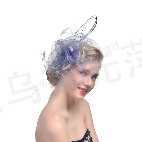 Women Hats Jockey Club Banquets Bridal Mesh Party Prom Feathers Headdress