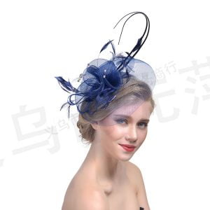 Women Hats Jockey Club Banquets Bridal Mesh Party Prom Feathers Headdress