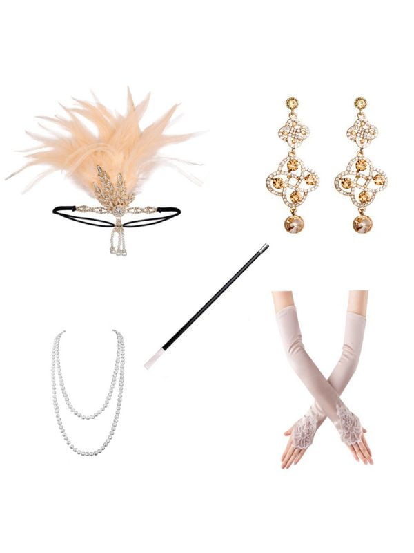 1920s-Flapper-Girl-The-Great-Gatsby-Five-Piece-Set 1920s Flapper Girl The Great Gatsby Five Piece Set