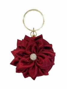 Flower Clutch Purse Design in Fashion Round Clutches Dress Favor Party Bag