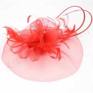 Women Hats Jockey Club Banquets Bridal Mesh Party Prom Feathers Headdress