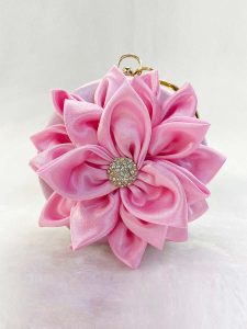 Flower Clutch Purse Design in Fashion Round Clutches Dress Favor Party Bag