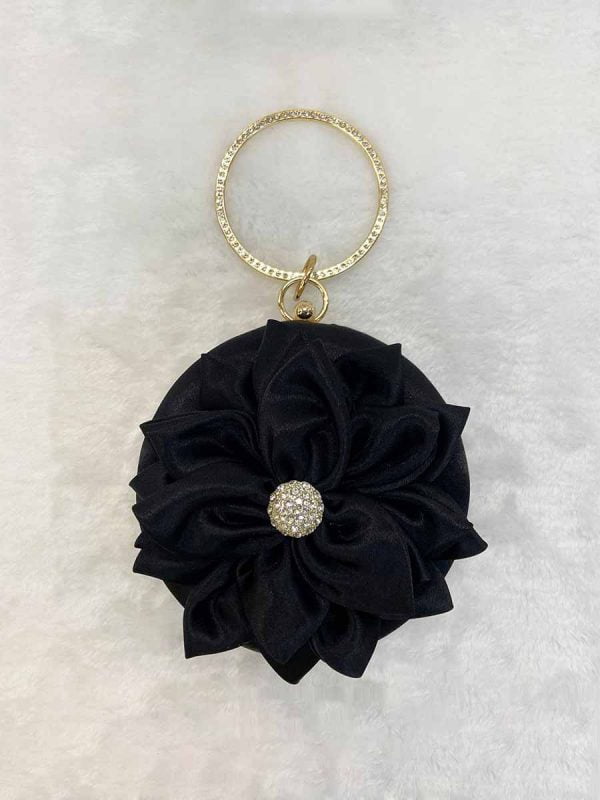Flower Clutch Purse Design in Fashion Round Clutches Dress Favor Party Bag