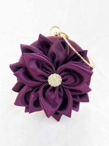 Flower Clutch Purse Design in Fashion Round Clutches Dress Favor Party Bag