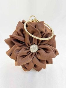 Flower Clutch Purse Design in Fashion Round Clutches Dress Favor Party Bag