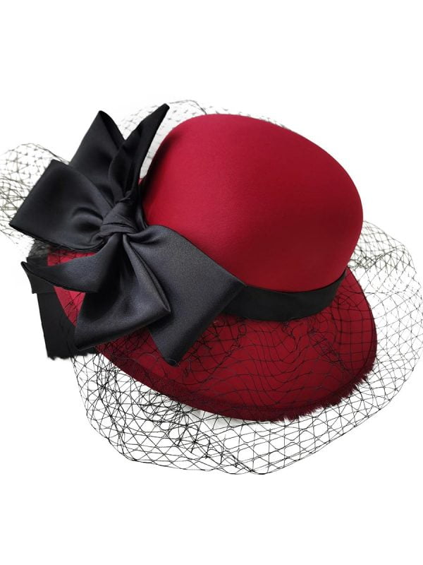 French Fascinator Hat Net Gauze Dressings Travel Women Accessories Cloche Hat