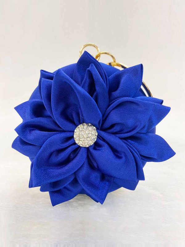 Flower Clutch Purse Design in Fashion Round Clutches Dress Favor Party Bag