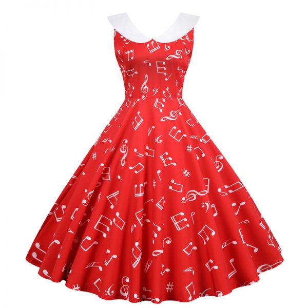50s-Dresses-Sleevelss-Floral-Peter-Pan-Collar-Plus-Size-Ballroom-Midi-Dresses 50s Dresses Sleevelss Floral Peter Pan Collar Plus Size Ballroom Midi Dresses