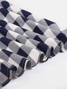 1950s Plaid Dresses Patchwork Swing Dress