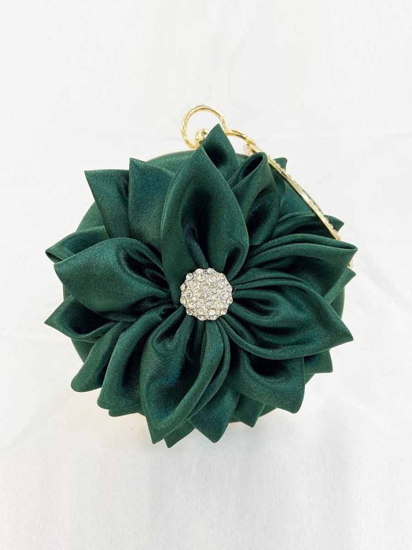 Flower Clutch Purse Design in Fashion Round Clutches Dress Favor Party Bag