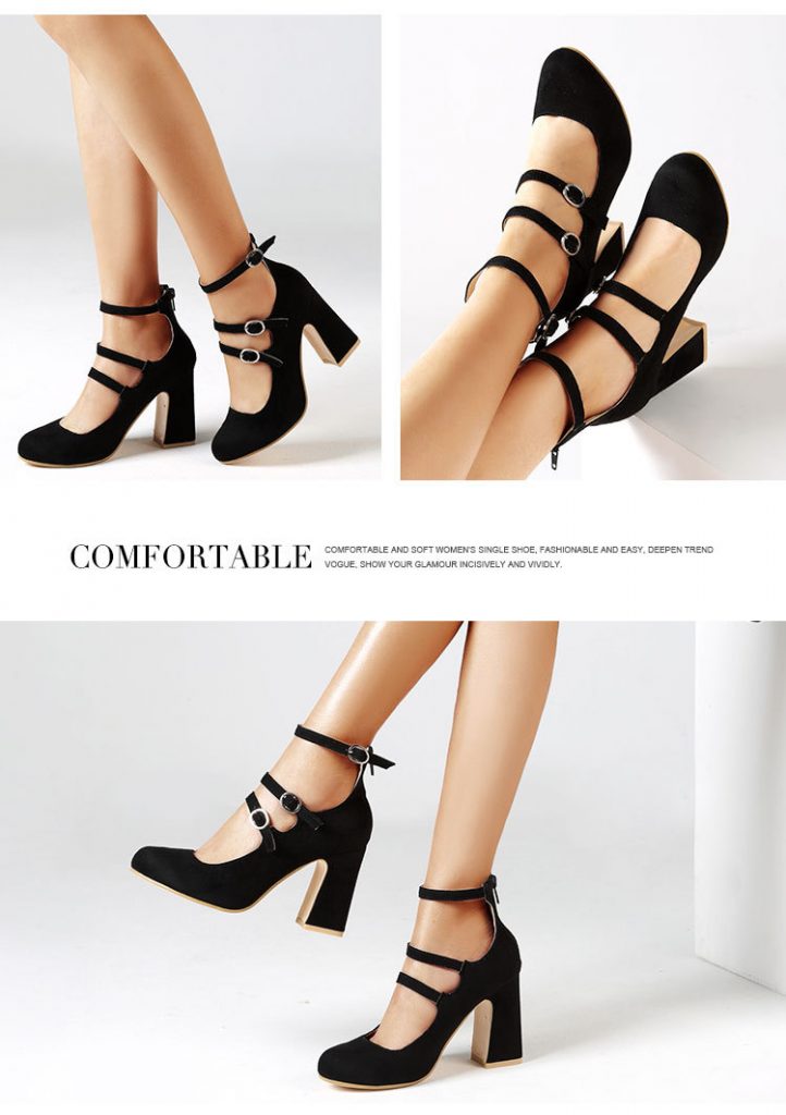 chunky retro heels