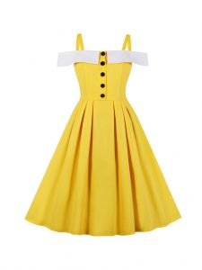 Vintage Spaghetti Strap Swing Dress