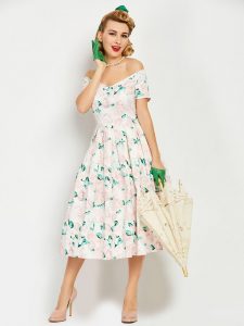 1950s Vintage Elegant Swing Dress